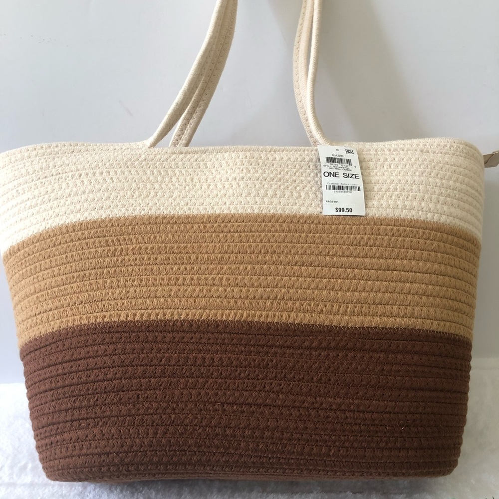 🔹New 👜 - INC International Concepts Katie Ombré Rope Tote, NWT